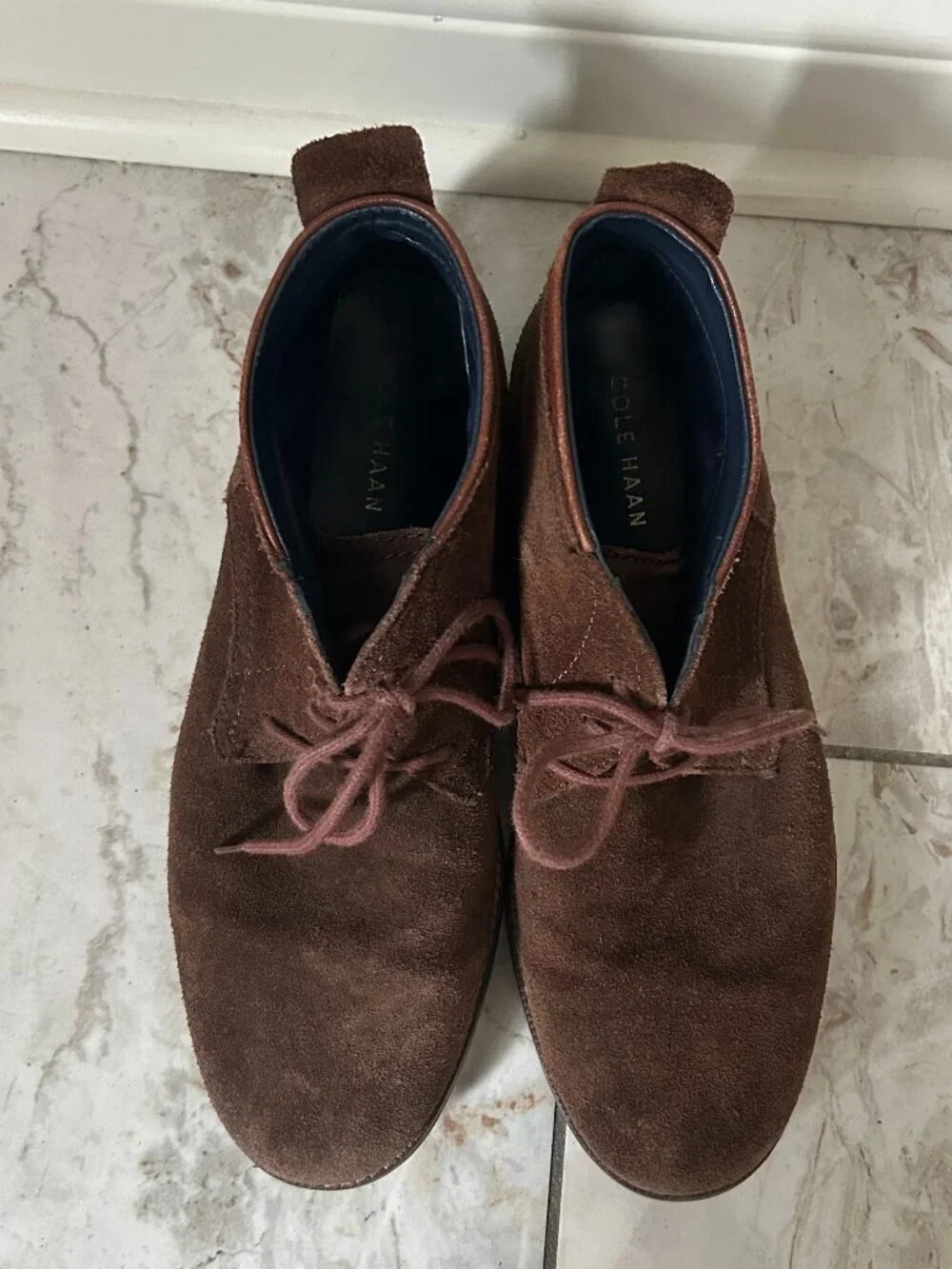 Cole Haan Ogden Stitch Chukka II Mens 10M Brown Suede Desert Boots C26393